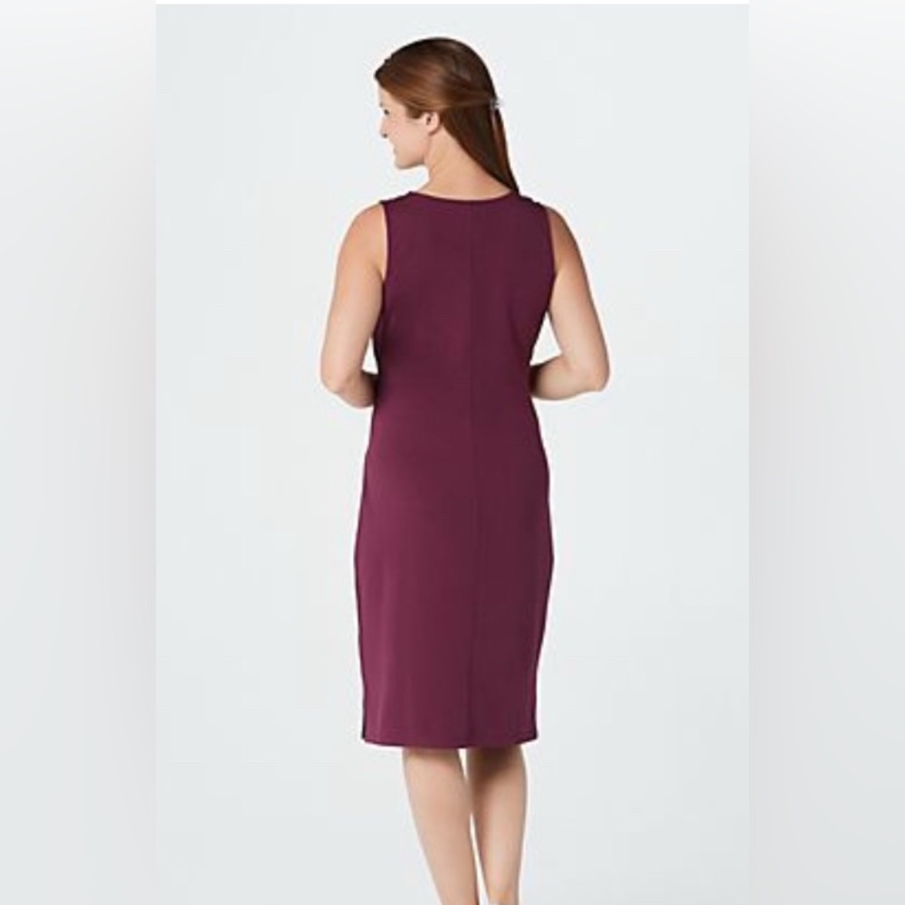 Belle by Kim Gravel Plum Knit Dress (M) - Picture 3 of 7